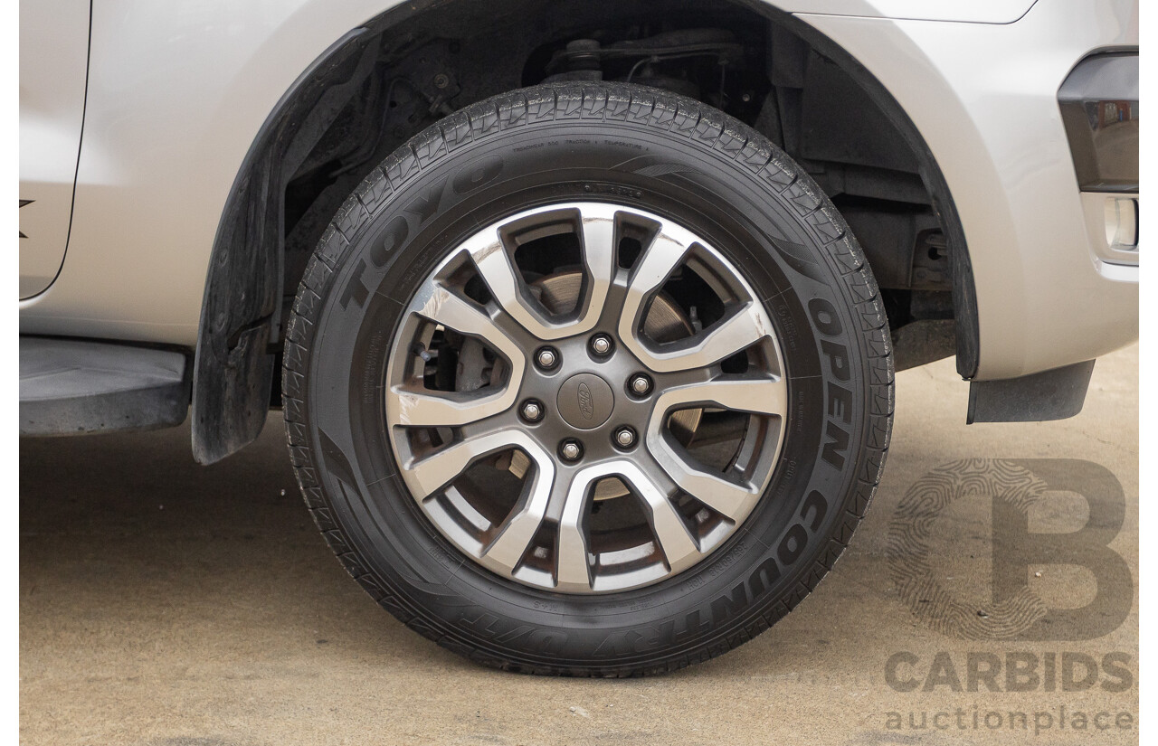 3/2018 Ford Ranger Wildtrak 3.2 (4x4) PX MKII MY18 Dual Cab P/Up Ingot Silver Metallic Turbo Diesel 3.2L