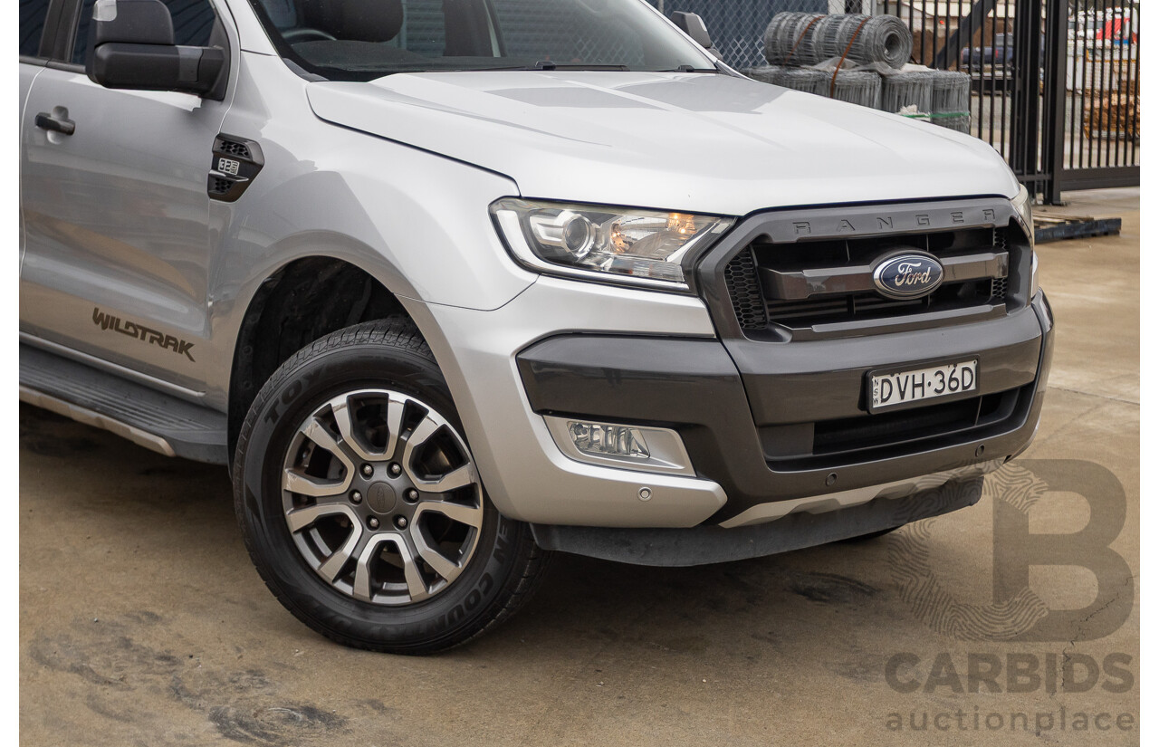 3/2018 Ford Ranger Wildtrak 3.2 (4x4) PX MKII MY18 Dual Cab P/Up Ingot Silver Metallic Turbo Diesel 3.2L