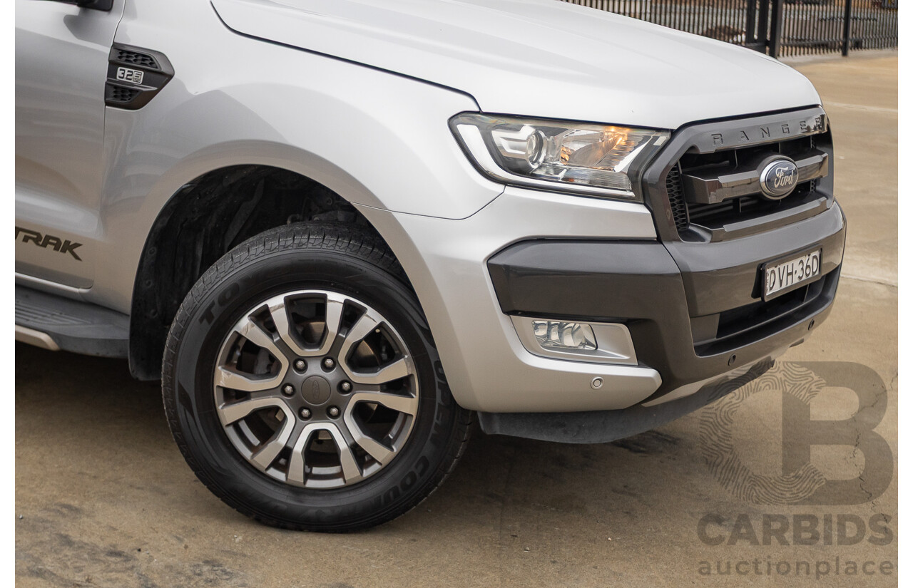 3/2018 Ford Ranger Wildtrak 3.2 (4x4) PX MKII MY18 Dual Cab P/Up Ingot Silver Metallic Turbo Diesel 3.2L