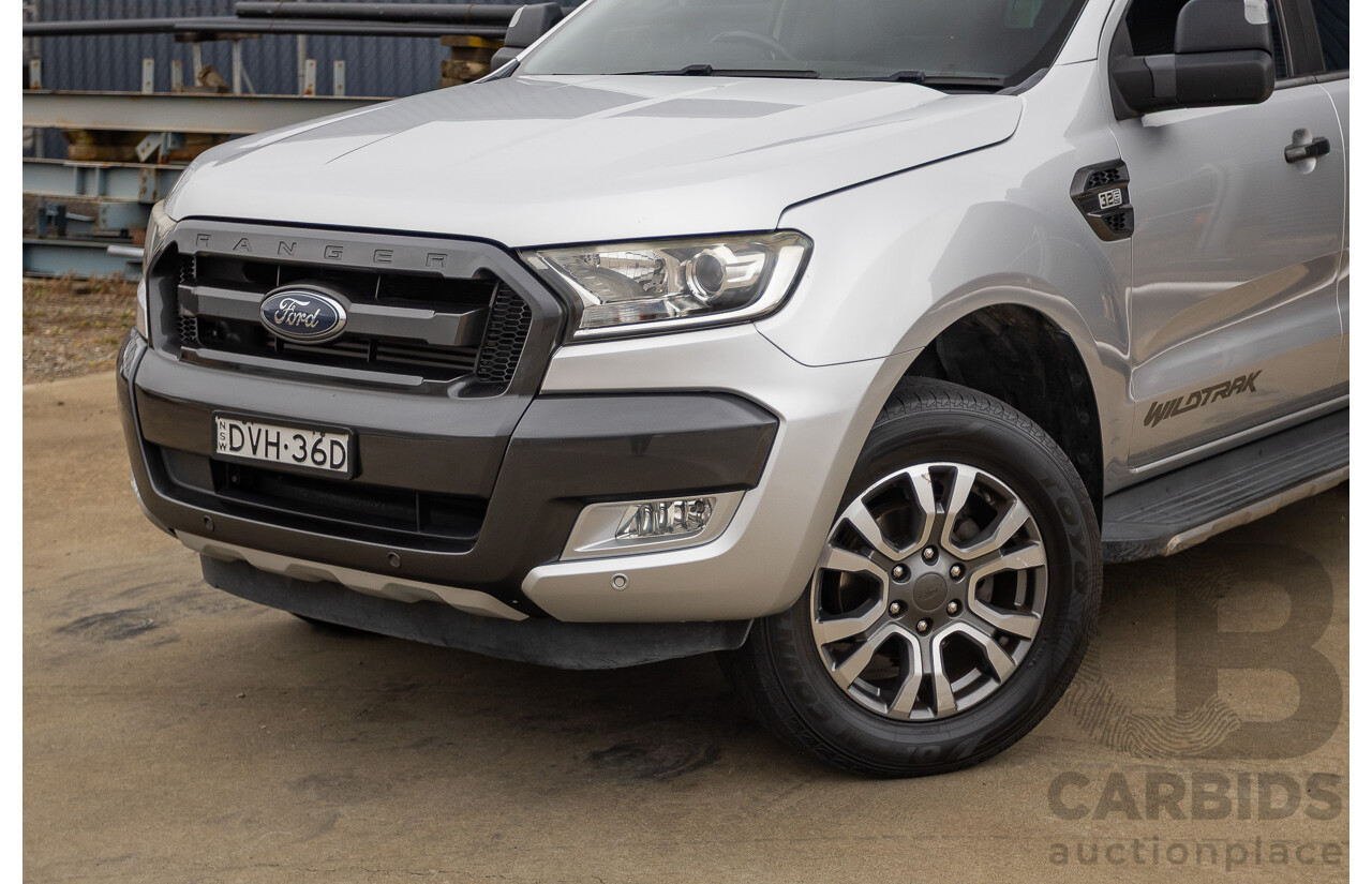 3/2018 Ford Ranger Wildtrak 3.2 (4x4) PX MKII MY18 Dual Cab P/Up Ingot Silver Metallic Turbo Diesel 3.2L