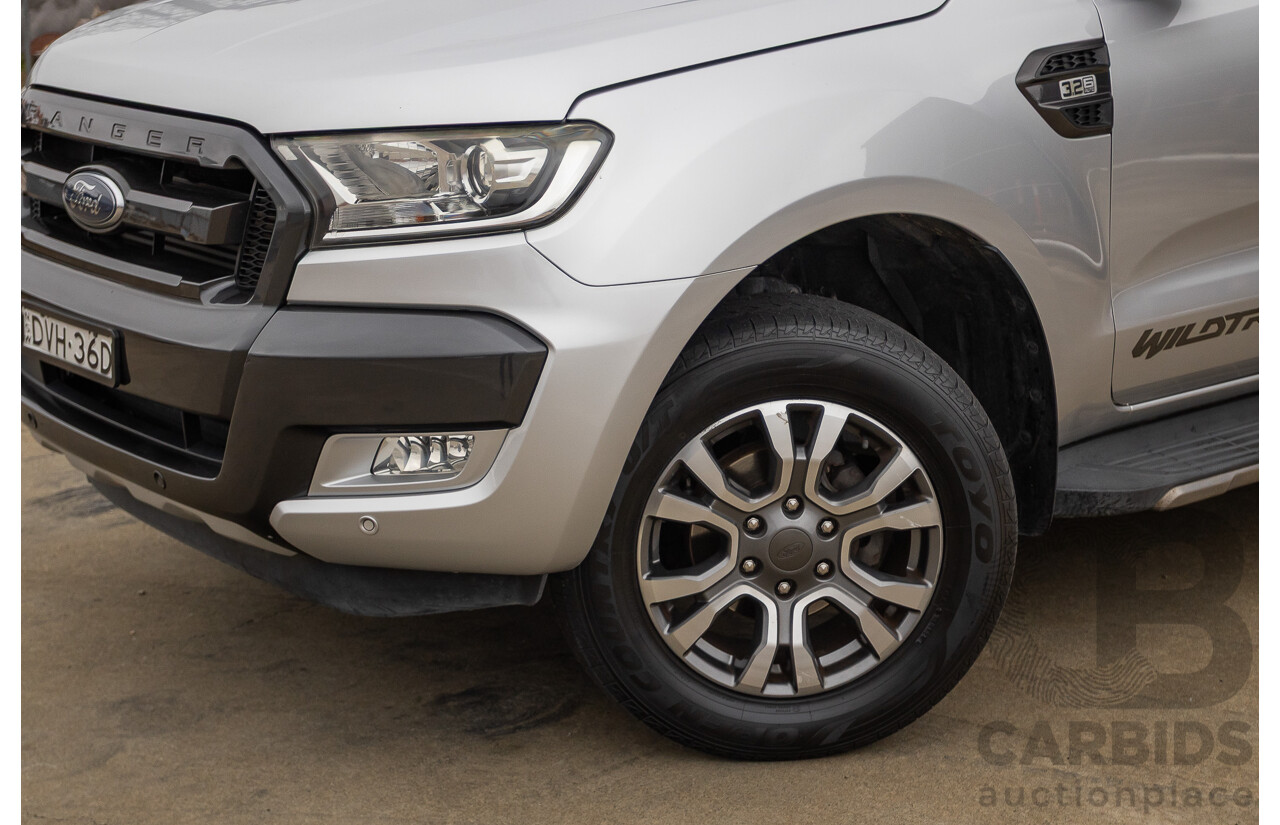 3/2018 Ford Ranger Wildtrak 3.2 (4x4) PX MKII MY18 Dual Cab P/Up Ingot Silver Metallic Turbo Diesel 3.2L