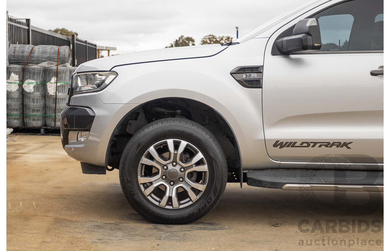 3/2018 Ford Ranger Wildtrak 3.2 (4x4) PX MKII MY18 Dual Cab P/Up Ingot Silver Metallic Turbo Diesel 3.2L