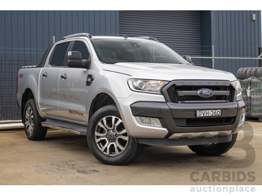 3/2018 Ford Ranger Wildtrak 3.2 (4x4) PX MKII MY18 Dual Cab P/Up Ingot Silver Metallic Turbo Diesel 3.2L