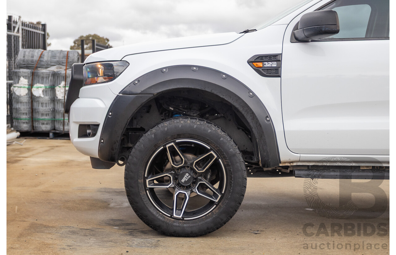10/2017 Ford Ranger XLS 3.2 (4x4) PX MKII MY17 Update Dual Cab Utility White Turbo Diesel 3.2L