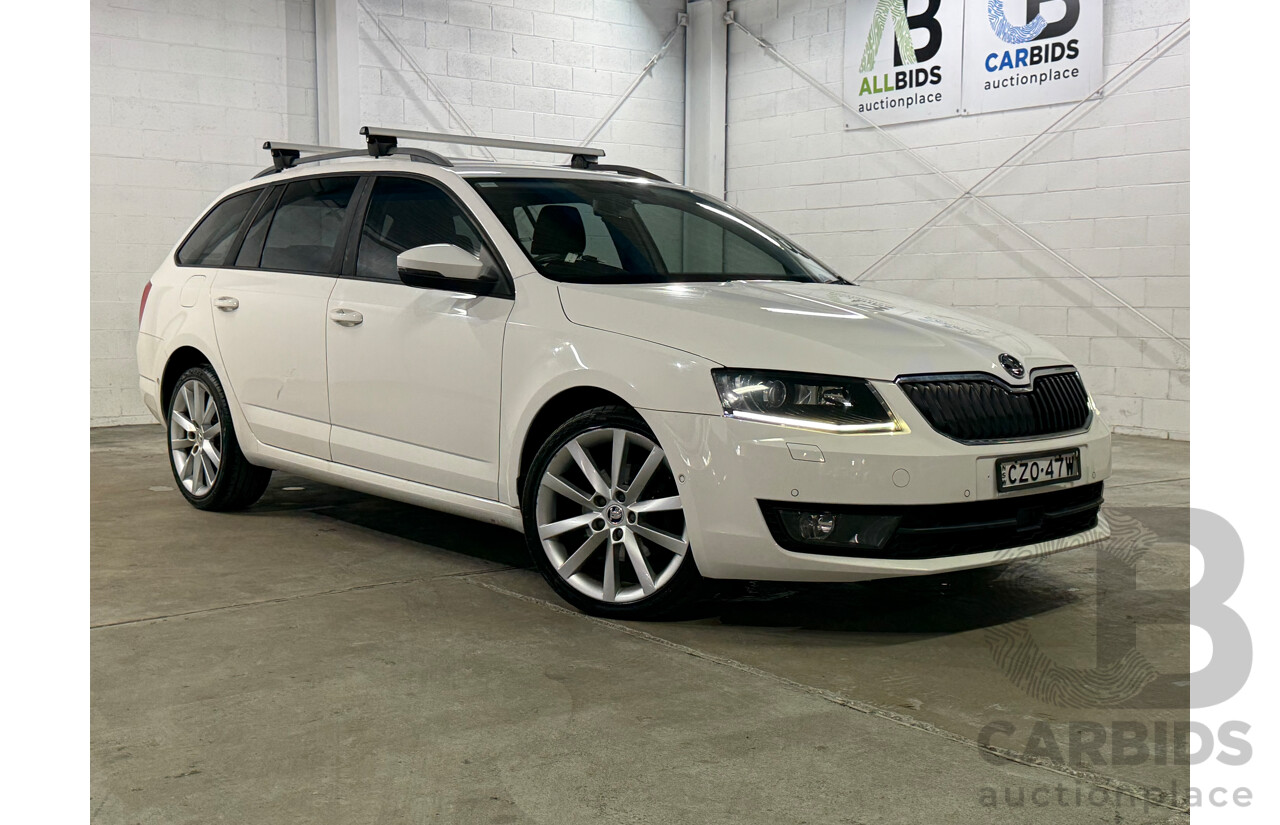 7/2015 Skoda Octavia 103 TSI Ambition NE MY15 4d Wagon White Turbo 1.4L