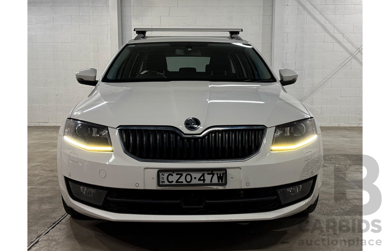 7/2015 Skoda Octavia 103 TSI Ambition NE MY15 4d Wagon White Turbo 1.4L