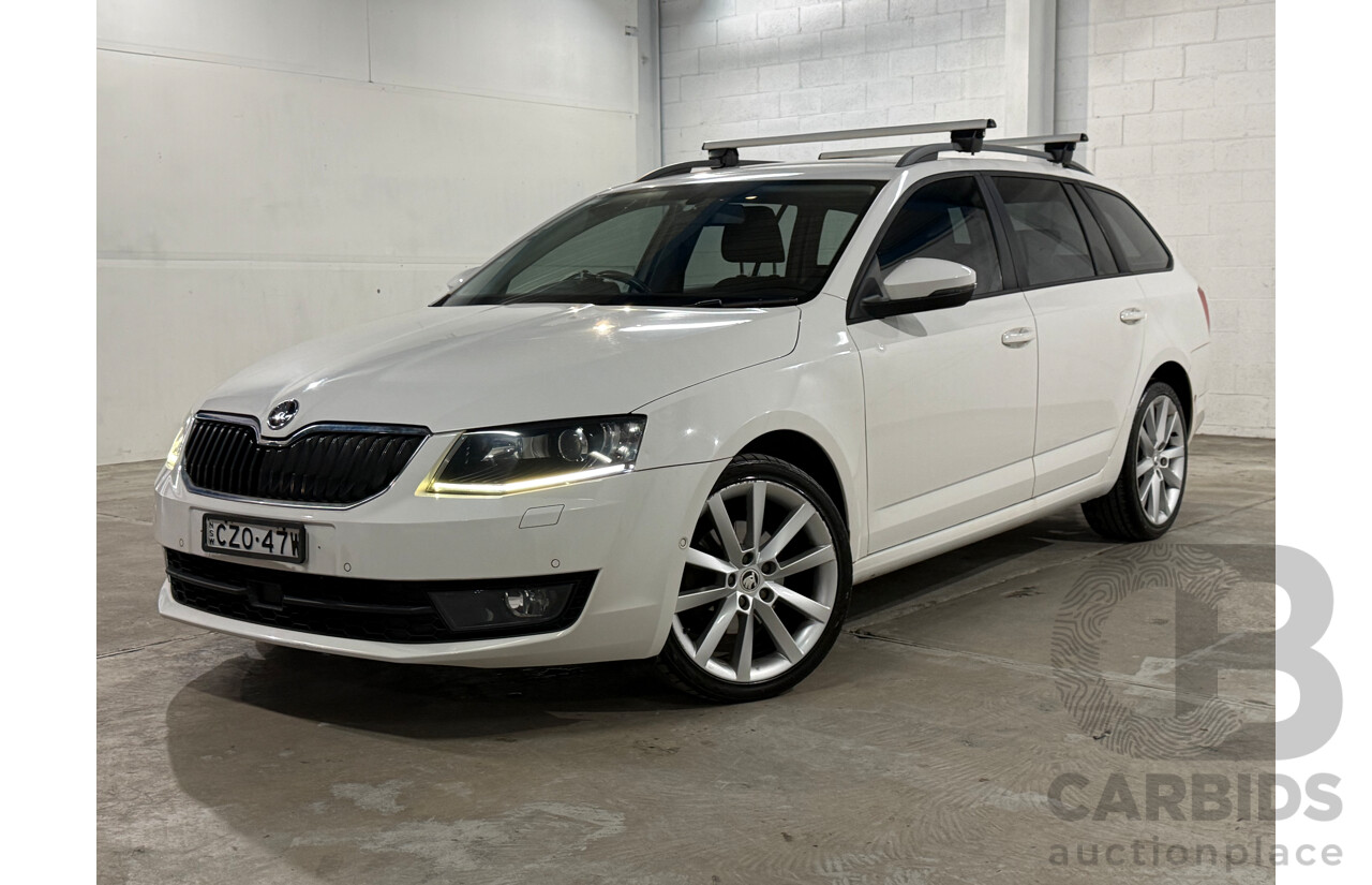 7/2015 Skoda Octavia 103 TSI Ambition NE MY15 4d Wagon White Turbo 1.4L