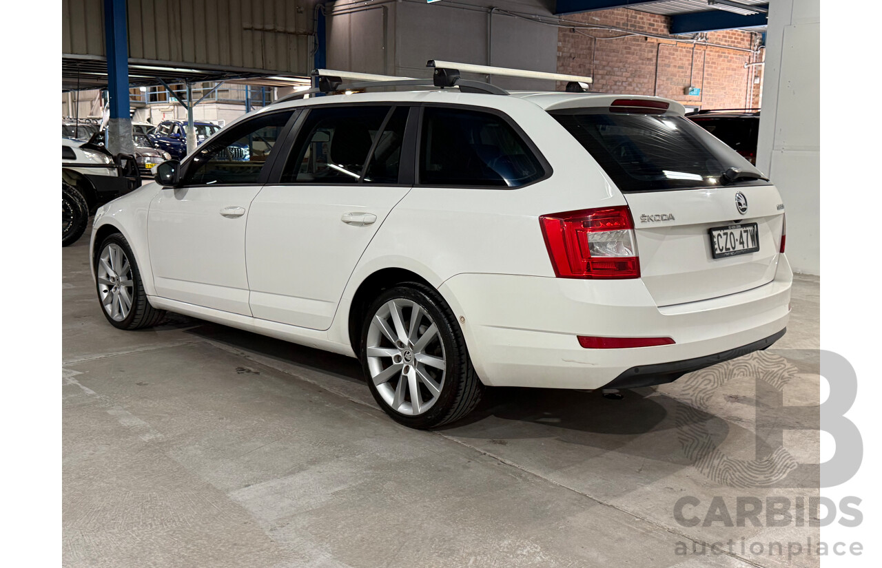 7/2015 Skoda Octavia 103 TSI Ambition NE MY15 4d Wagon White Turbo 1.4L
