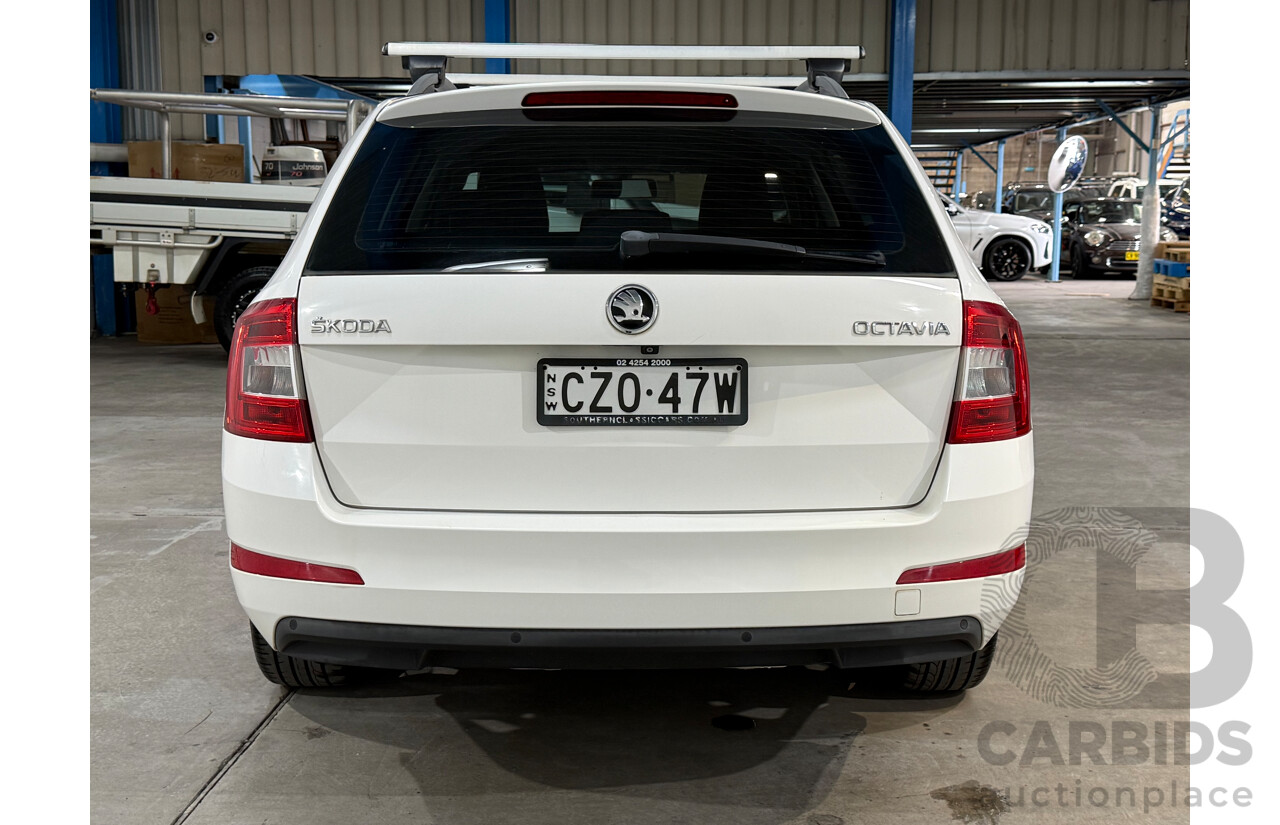 7/2015 Skoda Octavia 103 TSI Ambition NE MY15 4d Wagon White Turbo 1.4L