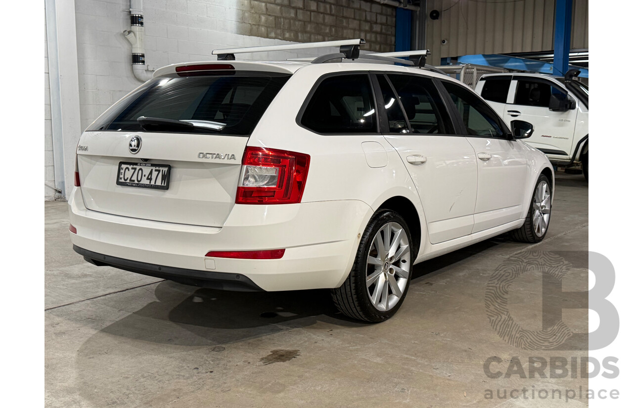 7/2015 Skoda Octavia 103 TSI Ambition NE MY15 4d Wagon White Turbo 1.4L