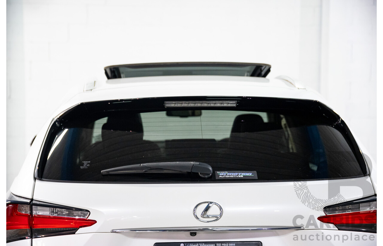 02/2016 Lexus NX200t Luxury (FWD) AGZ10R 4d Wagon Sonic Quartz White Turbo 2.0L