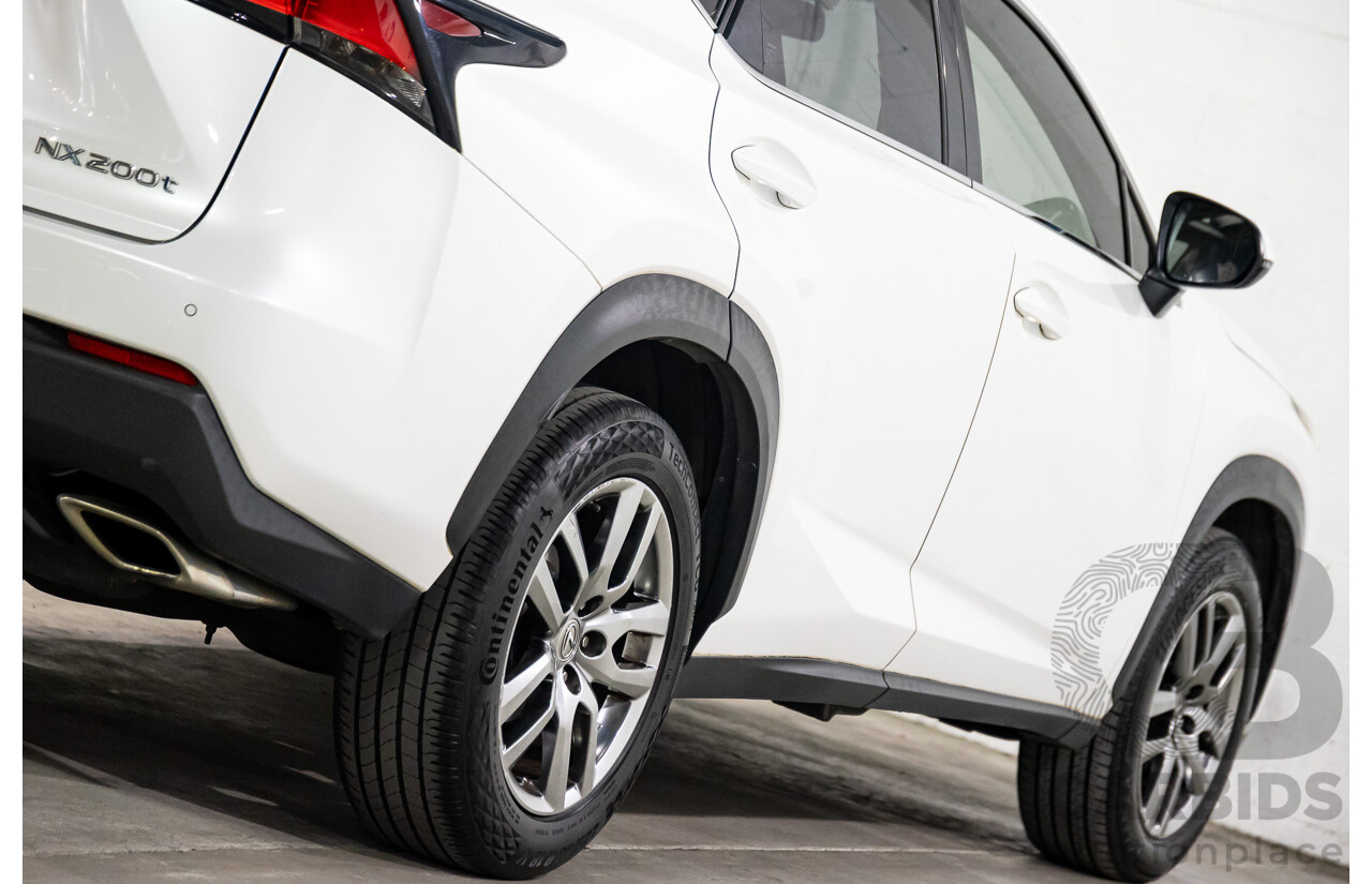 02/2016 Lexus NX200t Luxury (FWD) AGZ10R 4d Wagon Sonic Quartz White Turbo 2.0L