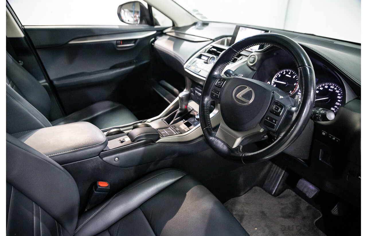 02/2016 Lexus NX200t Luxury (FWD) AGZ10R 4d Wagon Sonic Quartz White Turbo 2.0L
