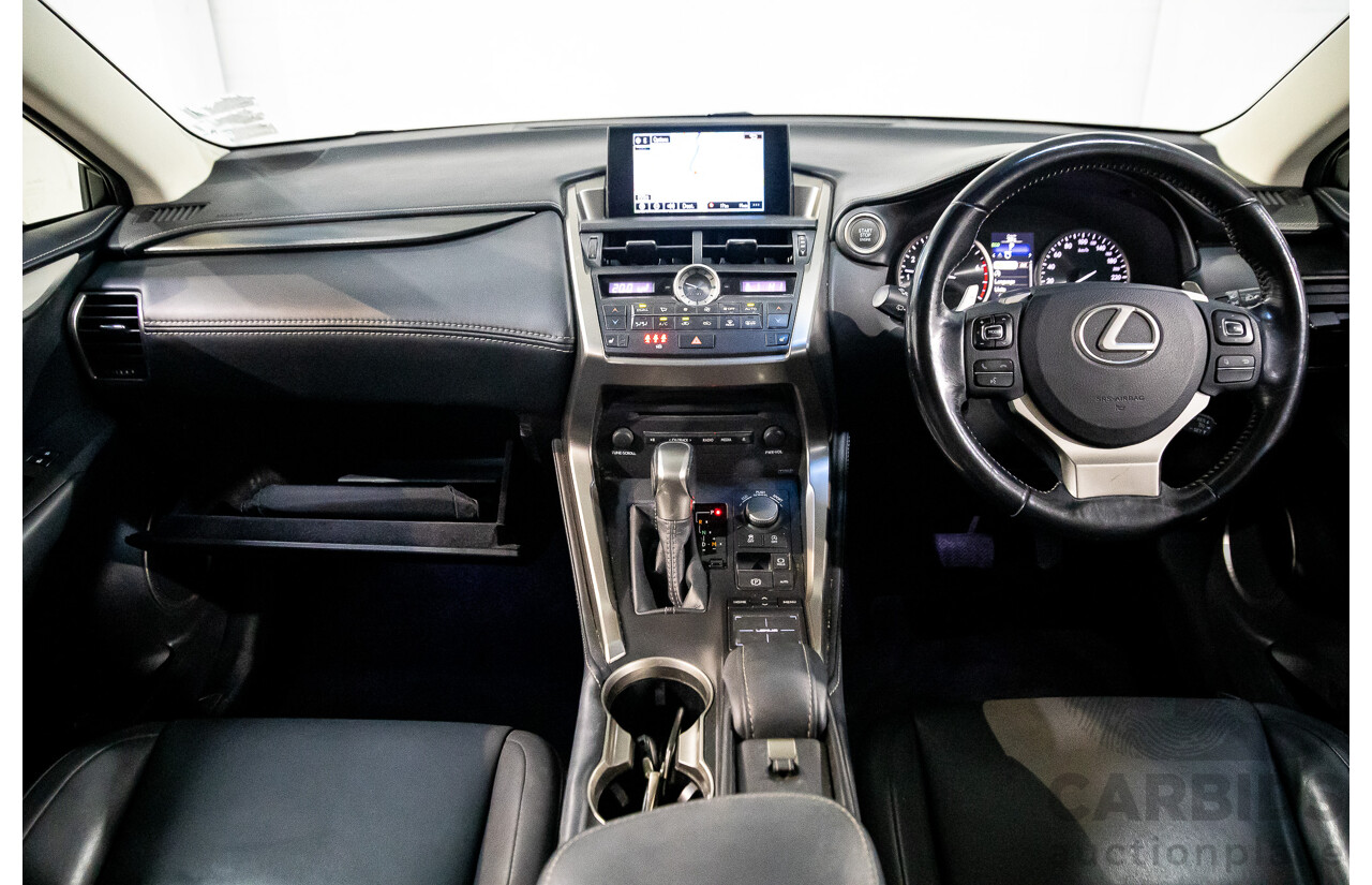02/2016 Lexus NX200t Luxury (FWD) AGZ10R 4d Wagon Sonic Quartz White Turbo 2.0L