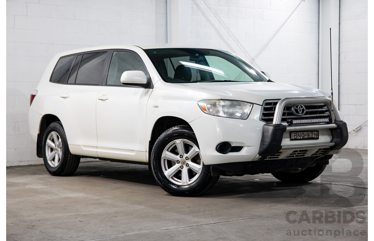 2/2010 Toyota Kluger KX-R (4x4) GSU45R 4d Wagon White V6 3.5L