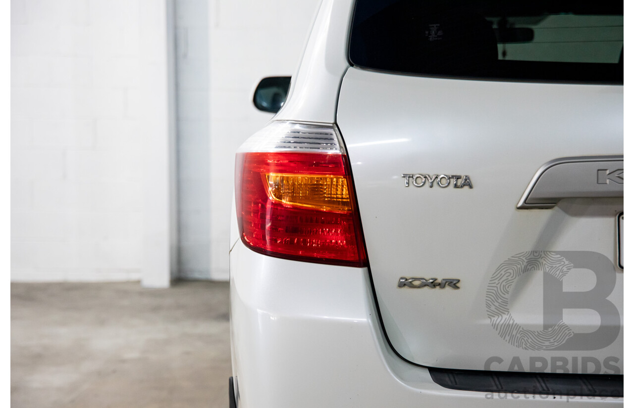 2/2010 Toyota Kluger KX-R (4x4) GSU45R 4d Wagon White V6 3.5L