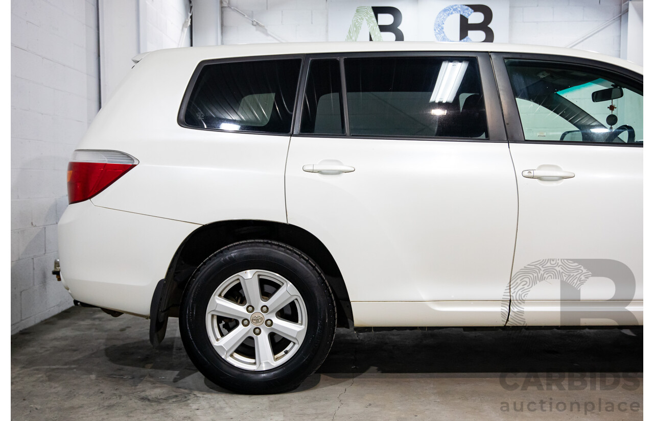 2/2010 Toyota Kluger KX-R (4x4) GSU45R 4d Wagon White V6 3.5L