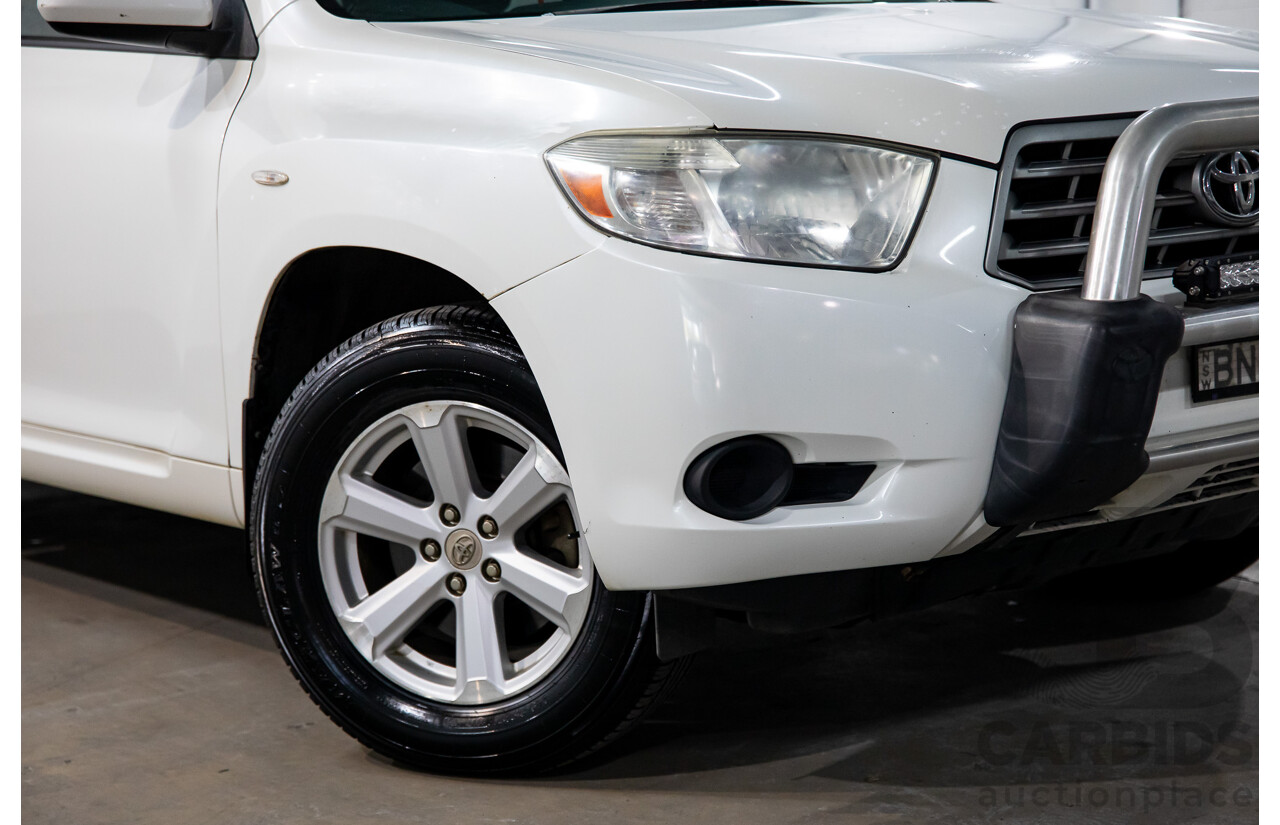 2/2010 Toyota Kluger KX-R (4x4) GSU45R 4d Wagon White V6 3.5L