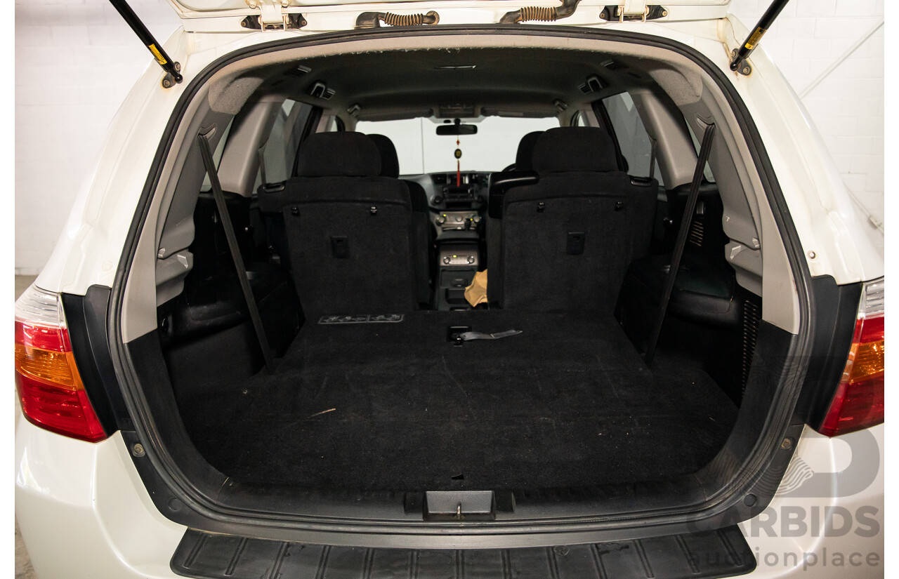 2/2010 Toyota Kluger KX-R (4x4) GSU45R 4d Wagon White V6 3.5L