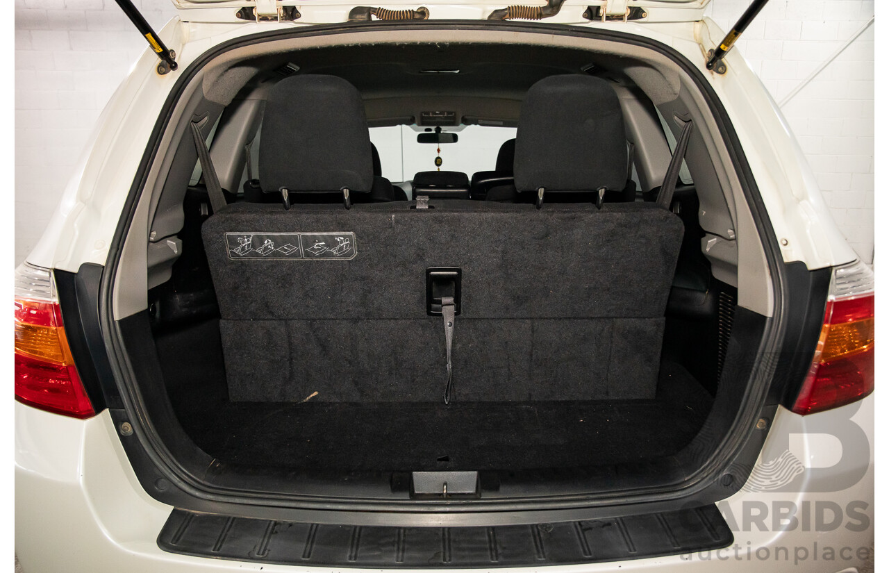 2/2010 Toyota Kluger KX-R (4x4) GSU45R 4d Wagon White V6 3.5L