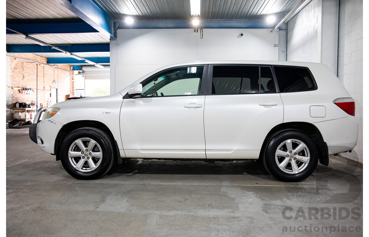 2/2010 Toyota Kluger KX-R (4x4) GSU45R 4d Wagon White V6 3.5L