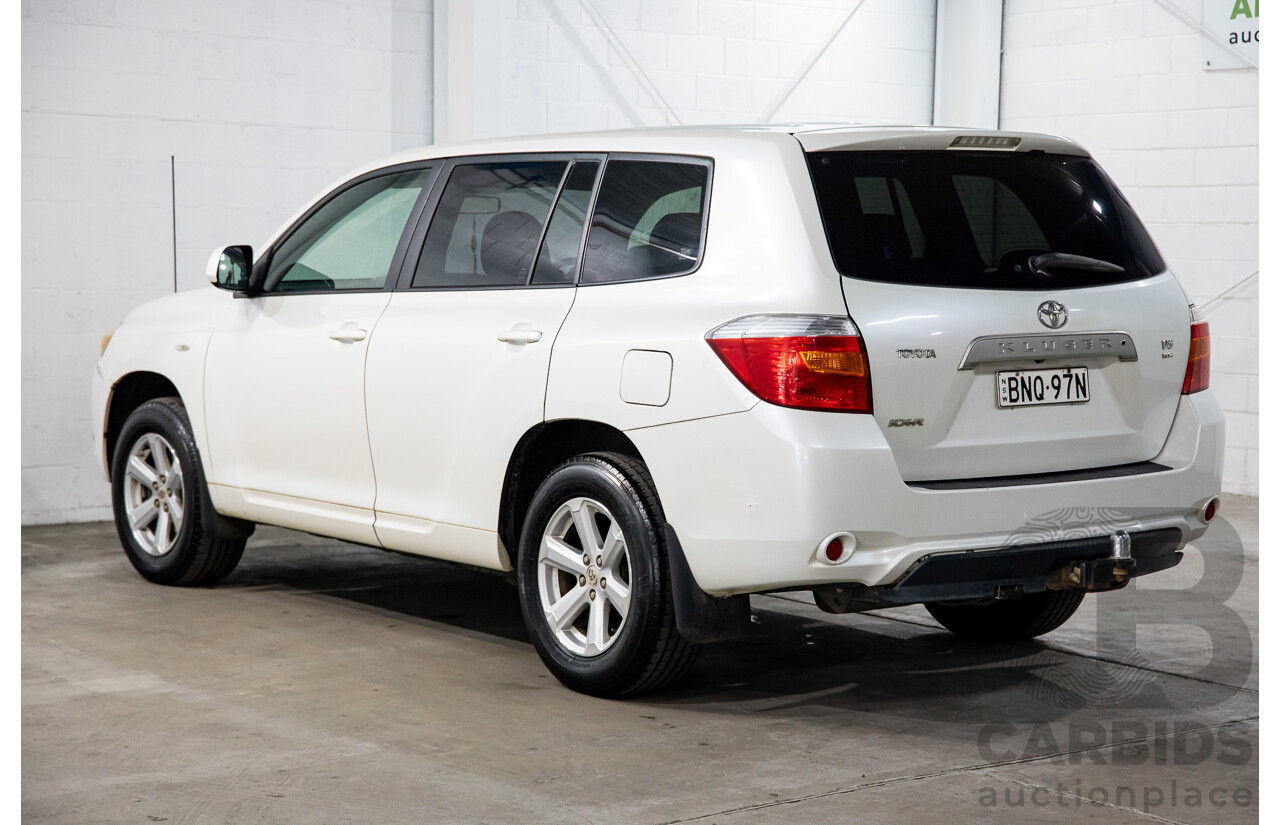 2/2010 Toyota Kluger KX-R (4x4) GSU45R 4d Wagon White V6 3.5L