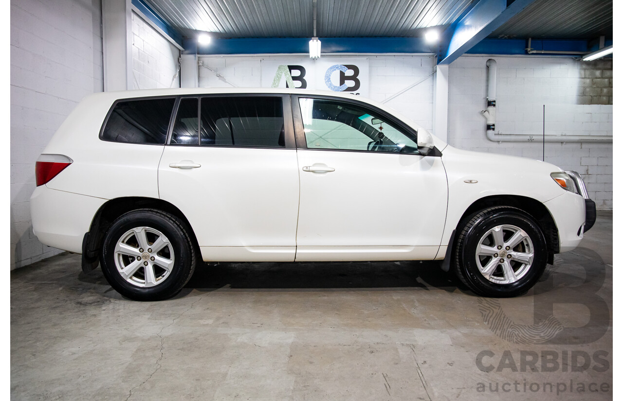 2/2010 Toyota Kluger KX-R (4x4) GSU45R 4d Wagon White V6 3.5L