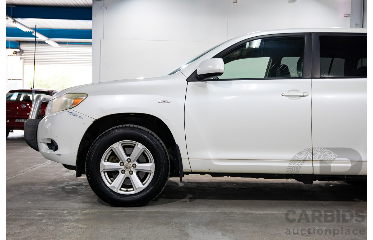 2/2010 Toyota Kluger KX-R (4x4) GSU45R 4d Wagon White V6 3.5L