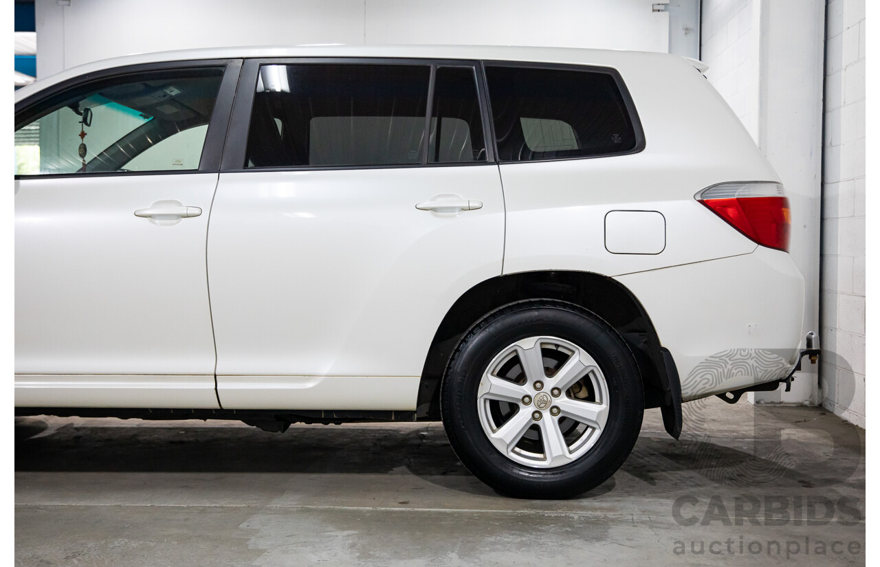 2/2010 Toyota Kluger KX-R (4x4) GSU45R 4d Wagon White V6 3.5L