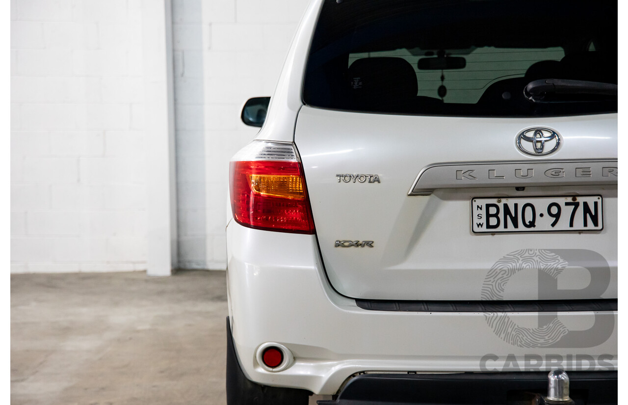 2/2010 Toyota Kluger KX-R (4x4) GSU45R 4d Wagon White V6 3.5L
