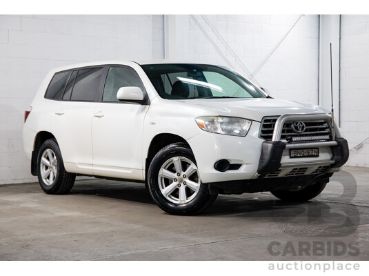 2/2010 Toyota Kluger KX-R (4x4) GSU45R 4d Wagon White V6 3.5L