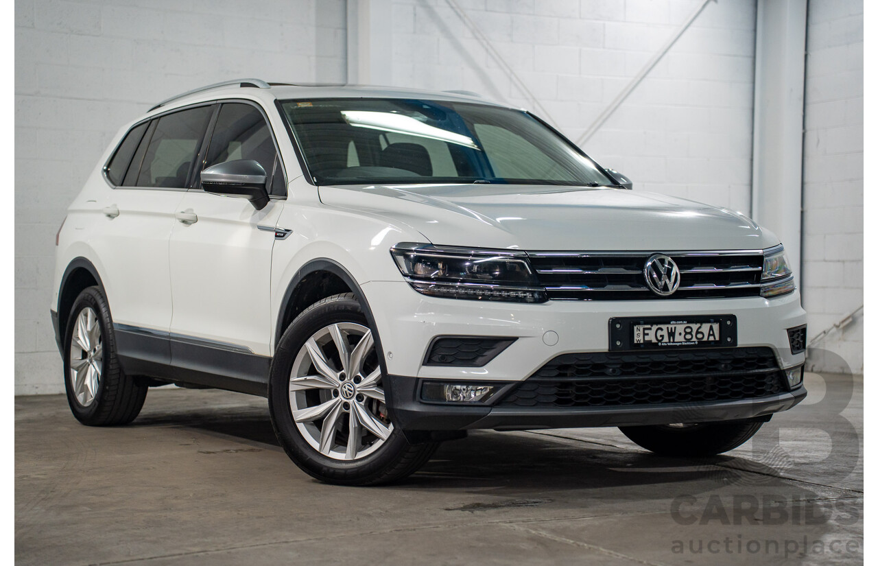 12/2019 Volkswagen Tiguan Allspace 132 TSI Comfortline (AWD) 5NA MY20 4d Wagon Candy White Turbo 2.0L - 7 Seater