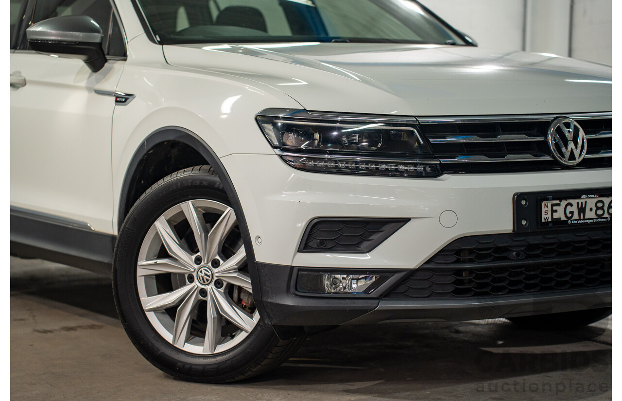 12/2019 Volkswagen Tiguan Allspace 132 TSI Comfortline (AWD) 5NA MY20 4d Wagon Candy White Turbo 2.0L - 7 Seater