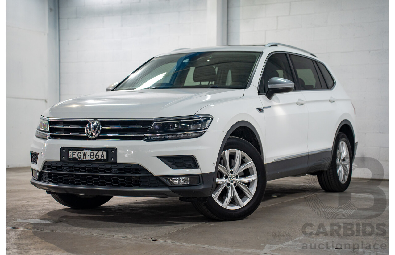 12/2019 Volkswagen Tiguan Allspace 132 TSI Comfortline (AWD) 5NA MY20 4d Wagon Candy White Turbo 2.0L - 7 Seater