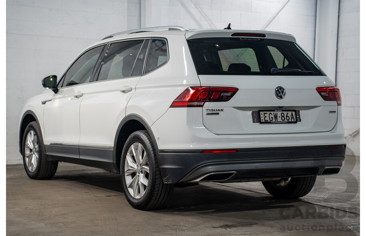 12/2019 Volkswagen Tiguan Allspace 132 TSI Comfortline (AWD) 5NA MY20 4d Wagon Candy White Turbo 2.0L - 7 Seater