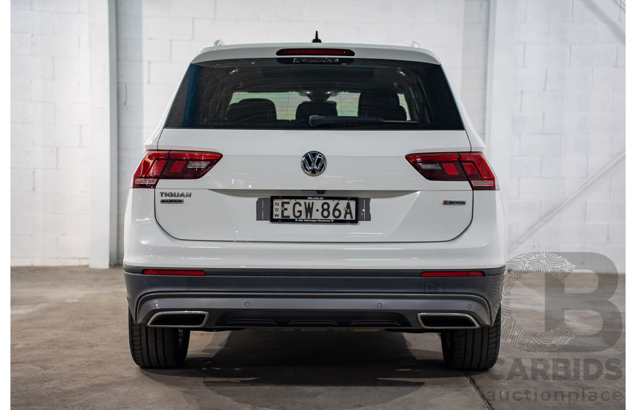12/2019 Volkswagen Tiguan Allspace 132 TSI Comfortline (AWD) 5NA MY20 4d Wagon Candy White Turbo 2.0L - 7 Seater