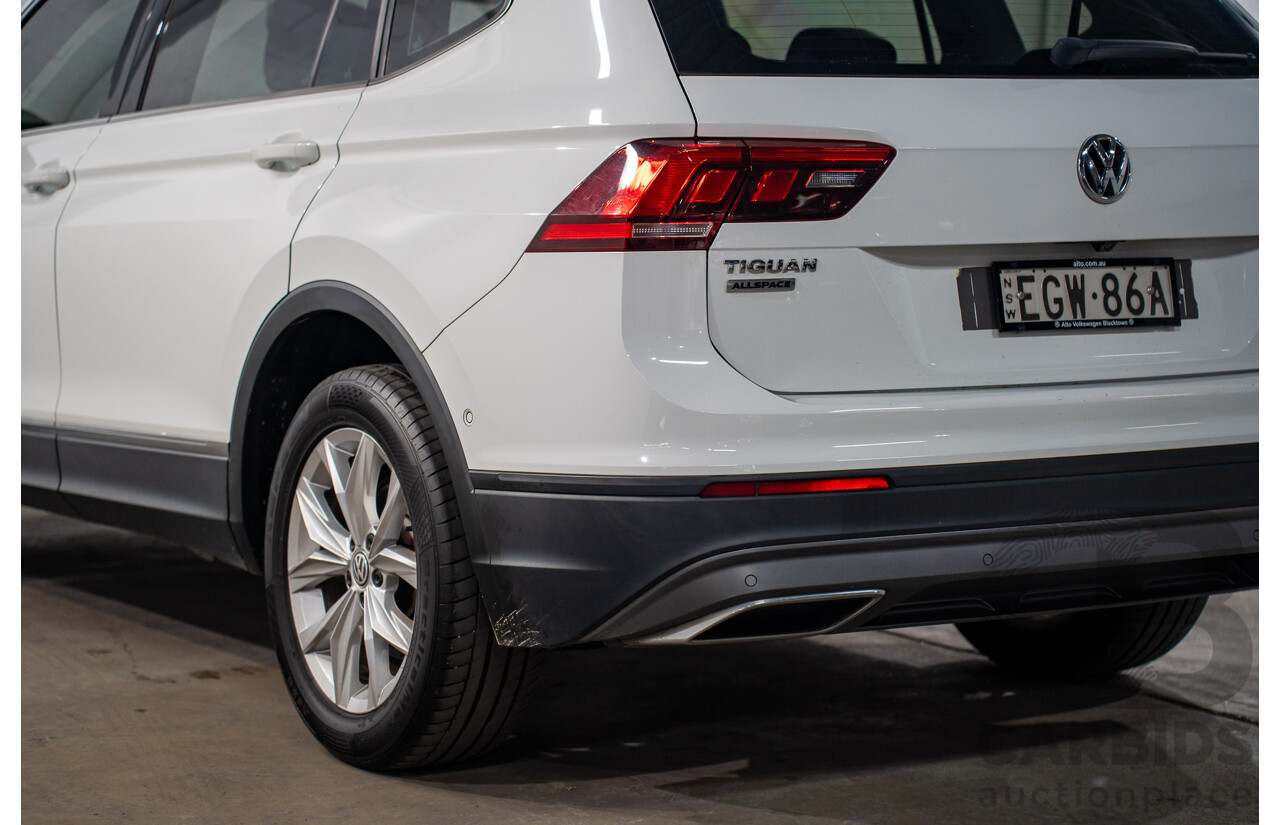 12/2019 Volkswagen Tiguan Allspace 132 TSI Comfortline (AWD) 5NA MY20 4d Wagon Candy White Turbo 2.0L - 7 Seater