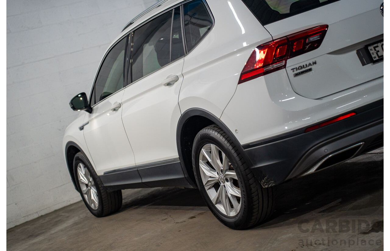 12/2019 Volkswagen Tiguan Allspace 132 TSI Comfortline (AWD) 5NA MY20 4d Wagon Candy White Turbo 2.0L - 7 Seater