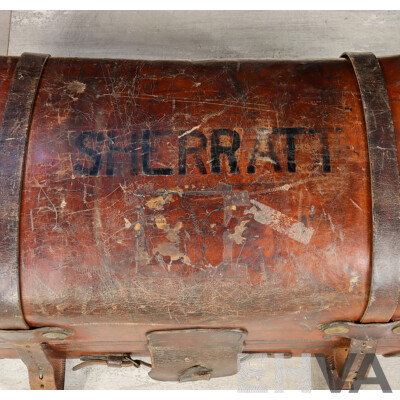 Antique Leather Cabin Trunk