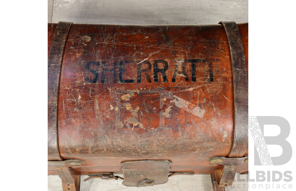 Antique Leather Cabin Trunk
