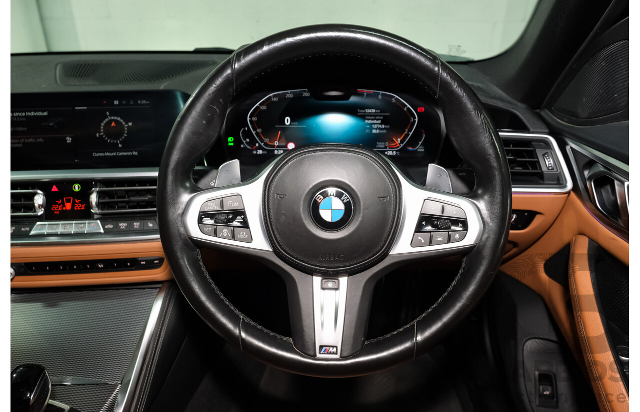 07/2022 BMW 430i M Sport Gran Coupe (RWD) G26 4d Coupe Black Sapphire Metallic Turbo 2.0L