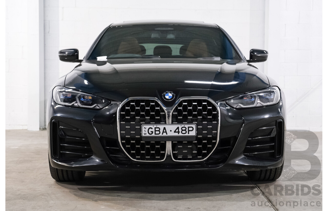 07/2022 BMW 430i M Sport Gran Coupe (RWD) G26 4d Coupe Black Sapphire Metallic Turbo 2.0L