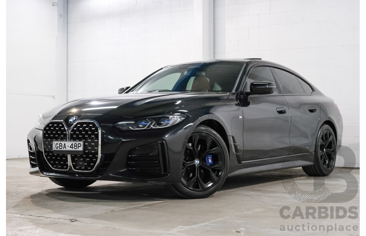 07/2022 BMW 430i M Sport Gran Coupe (RWD) G26 4d Coupe Black Sapphire Metallic Turbo 2.0L