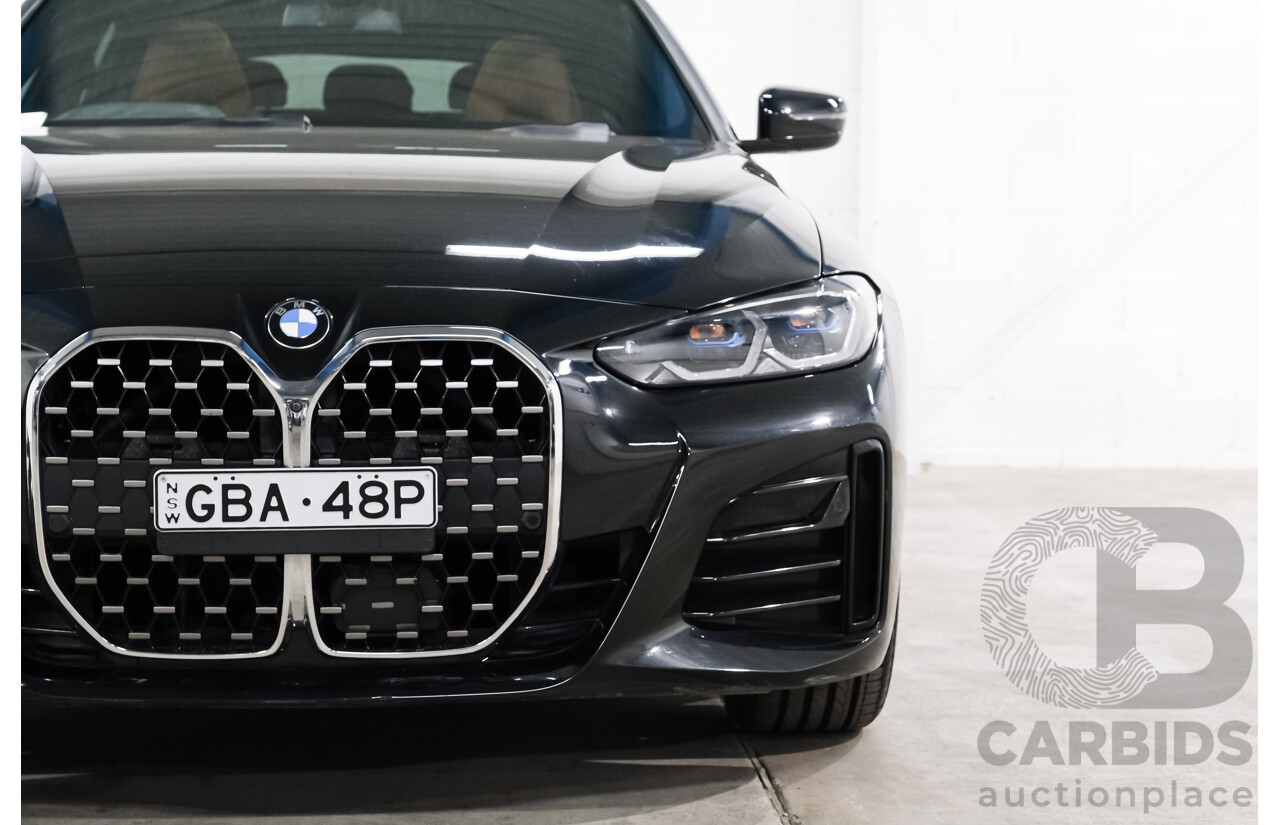 07/2022 BMW 430i M Sport Gran Coupe (RWD) G26 4d Coupe Black Sapphire Metallic Turbo 2.0L
