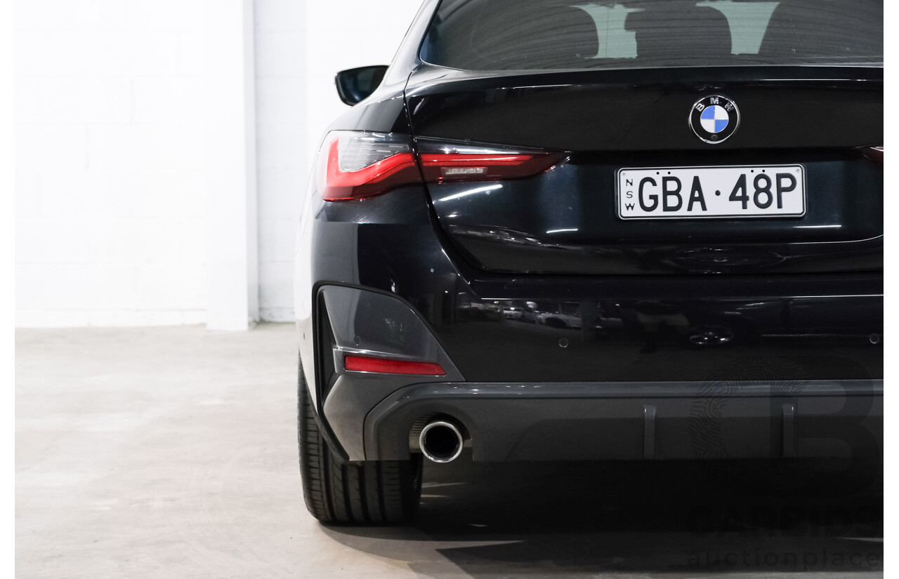 07/2022 BMW 430i M Sport Gran Coupe (RWD) G26 4d Coupe Black Sapphire Metallic Turbo 2.0L