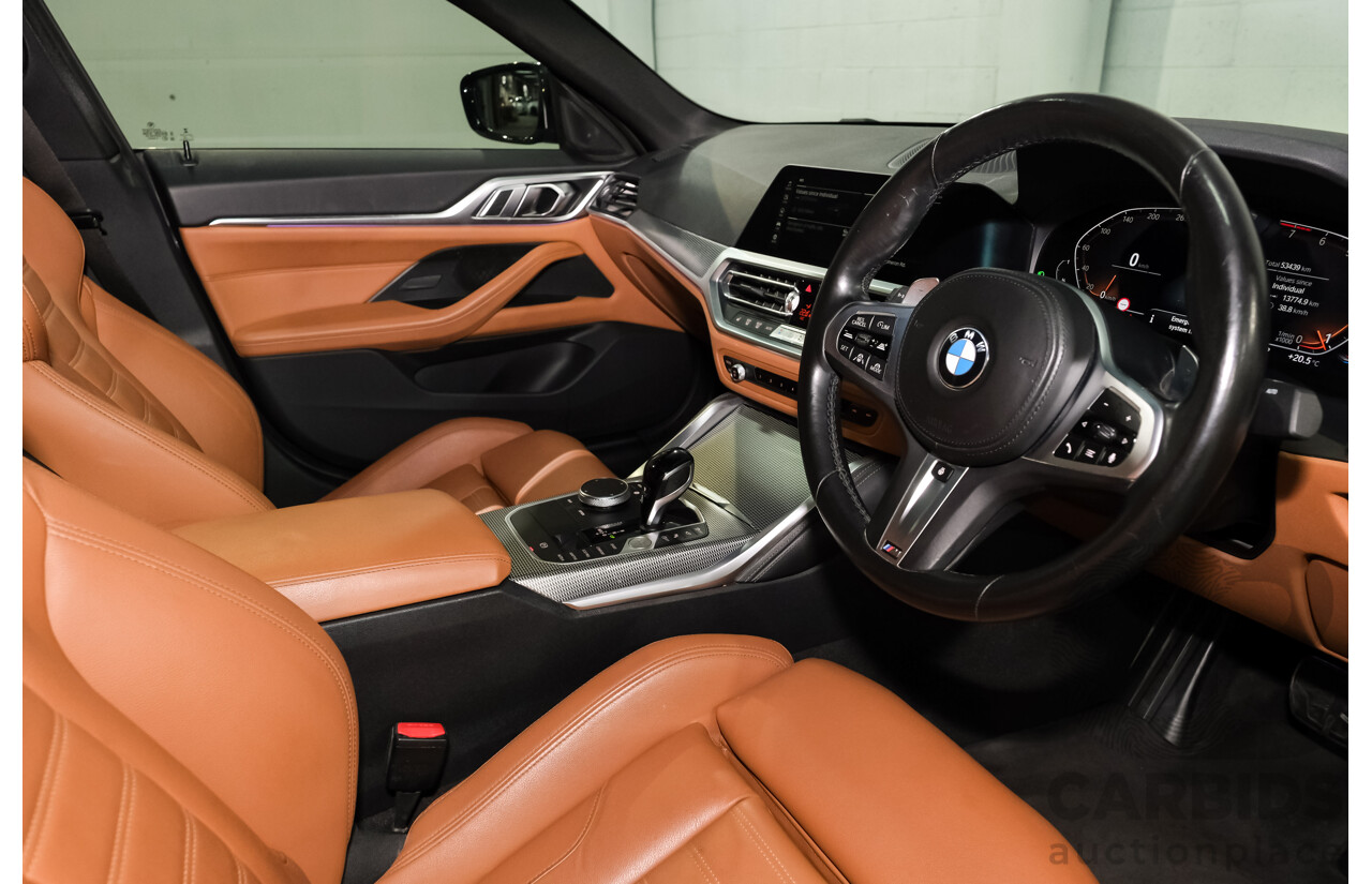07/2022 BMW 430i M Sport Gran Coupe (RWD) G26 4d Coupe Black Sapphire Metallic Turbo 2.0L