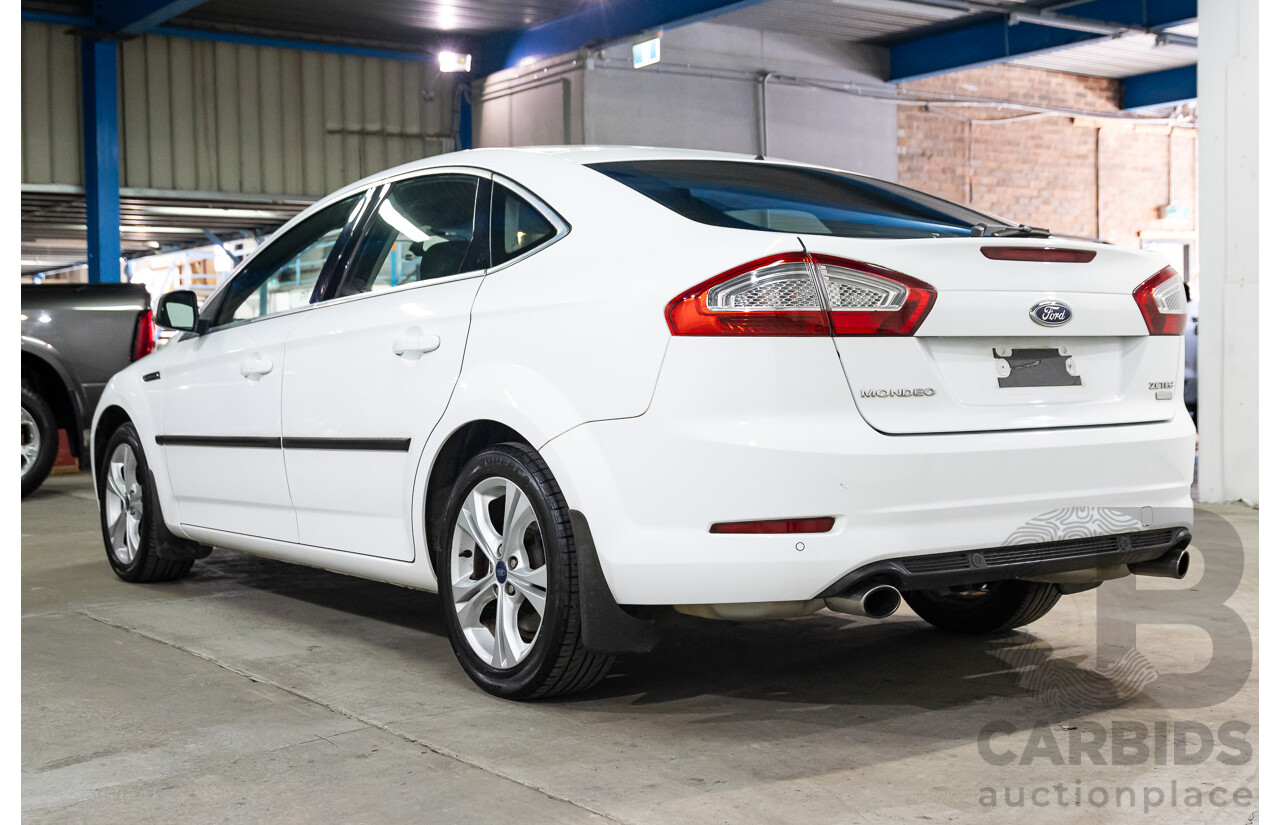 5/2014 Ford Mondeo Zetec MC 5d Hatchback White 2.0L