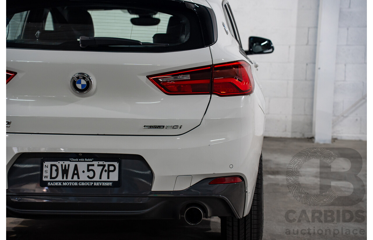 4/2018 BMW X2 sDrive20i M Sport F39 MY18 4d Wagon Alpine White Turbo 2.0L