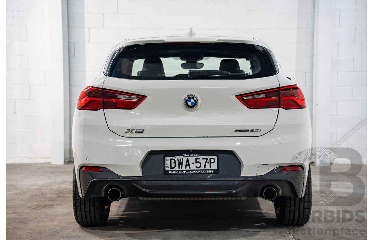 4/2018 BMW X2 sDrive20i M Sport F39 MY18 4d Wagon Alpine White Turbo 2.0L