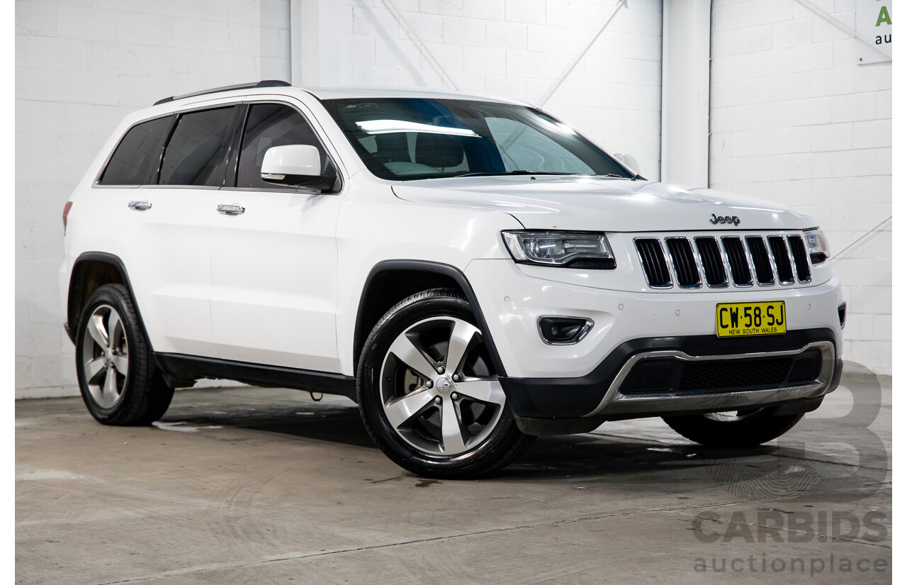 5/2014 Jeep Grand Cherokee Limited (4x4) WK MY14 4d Wagon White Diesel Turbo 3.0L